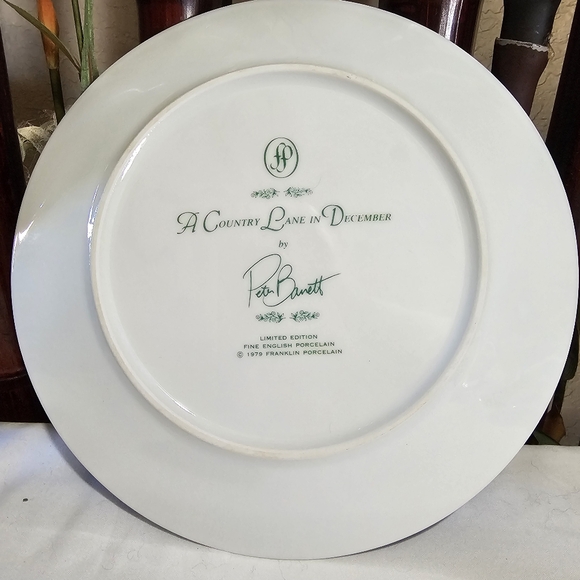 Plate A Country Lane In December Limited Edition - Picture 9 of 16